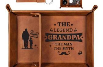 Belillpipi Valet Tray Gifts for Grandad, Bedside Organiser Grandfather Gift