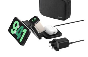 Belkin BoostCharge Pro Foldable Qi2 3-in-1 MagSafe Pad