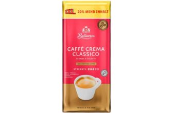 Bellarom XXL 1.2kg packs – Caffe Crema Classico or Whole Espresso Coffee Beans / Espresso Extra Dark Roast £10.99