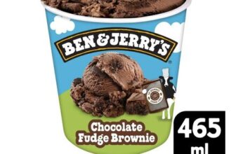 Ben & Jerrys Chocolate Fudge Brownie Ice Cream Tub 465ml