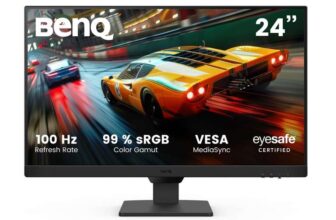 BenQ GW2490E 24 Inch Eye-care Gaming Monitor, 100Hz, 1920x1080p, IPS, 2X HDMI, DisplayPort, Built-in Speakers, Wall Mount