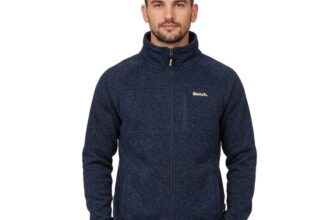 Bench Wylden Mens Knitted Full Zip Top W/Code