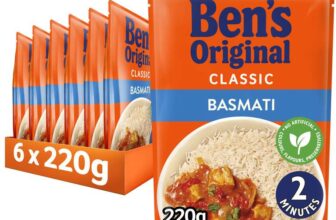 Bens Original Basmati Microwave Rice, Bulk Multipack 6 x 220 g