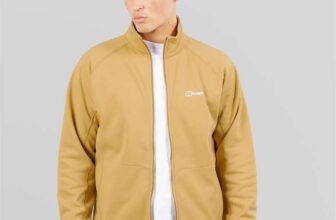 Berghaus Mens Barkston Full Zip Fleece Jacket Natural – Sizes M to 2XL