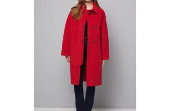Berry Wallis Toggle Detail Faux Fur Collar Coat
