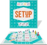Bezzerwizzer SETUP Rummy Style Family Board Game Ages 8 2-4 Players 25 Minutes Playing Time