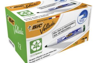 Bic Velleda 1701 Ecolutions Whiteboard Markers Green, Box of 12