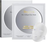 Bio Collagen Face Mask Overnight Hydrating Mask for Skin Care, Pore Minimizing, Anti-Aging, Pack of 4