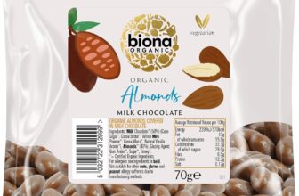 Biona Organic Milk Chocolate Covered Almonds 70g (Pack of 6)