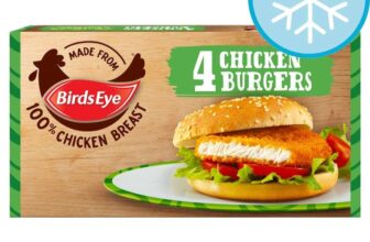 Birds Eye 4 Chicken Burgers 200G – 4 for £5 – Clubcard Price