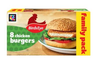 Birds Eye 8 Wholegrain Breaded Chicken Burgers 400g