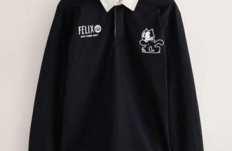 Black Felix Cat Rugby Shirt ( S-3XL ) Free C&C