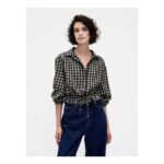 Black Flannel Elasticated Waist Top