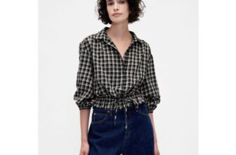 Black Flannel Elasticated Waist Top