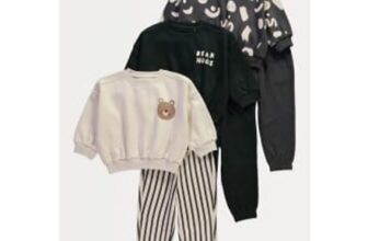 Black Graphic Sweatshirt and Joggers 3-Pack