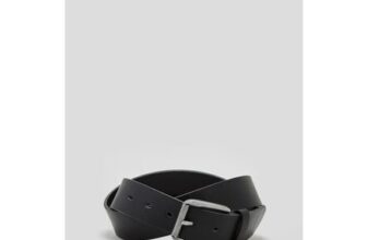 Black PU Buckle Belt
