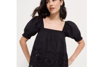 Black Puff Sleeve Co-Ord Blouse