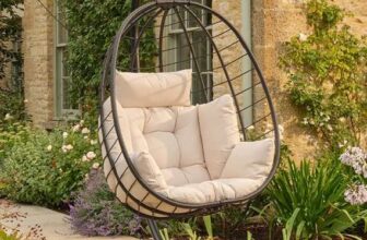 Black Rattan Hanging Egg Chair