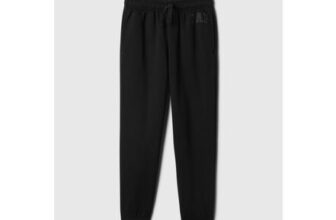 Black Relaxed Logo Joggers