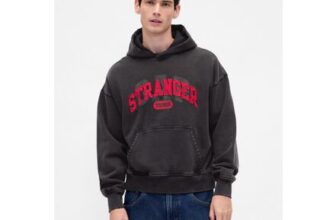 Black Stranger Things Heavyweight Hoodie
