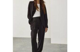 Black Tailored Tapered Trousers