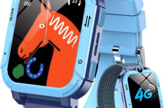 Blackview 4G Kids Smart Watch GPSLBSWi-Fi Tracker & SOS Function 2-Way Video/Voice Chat/Calls/SMS Sleep Monitor Pedometer Class Mode, Camera, Games Birthday Gift for Boys Girls -2 Straps