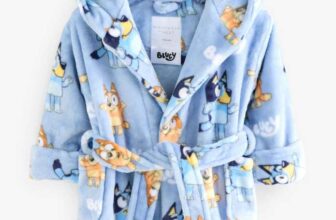 Blue Fleece Dressing Gown – Select Sizes – Free C&C £6-£8