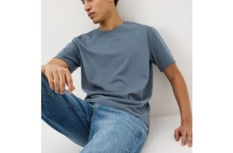 Blue Textured T-Shirt