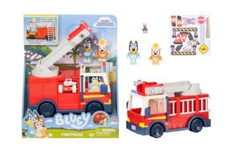 Bluey Firetruck with Exclusive Firefighter Bingo and Bob Bilby Figures
