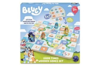 Bluey Good times Wooden Games Set
