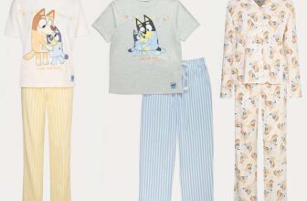 Bluey Womens Love & Hugs Family PJs 4-22 / Mens Love & Hugs Family PJs XS-4XL £9 / Love & Hugs Womens Matching PJs 4-22 £10 Free C&