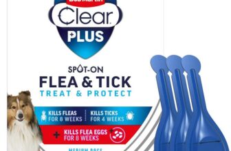 Bob Martin Clear Plus Spot On Flea Treatment for Medium Dogs (10-20kg) (3 Pipettes)