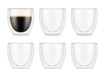 Bodum Double 80ml Espresso Cups Pack of 6 PAVINA