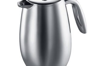 Bodum Double-Wall French Press, 1L, Matte Stainless Steel