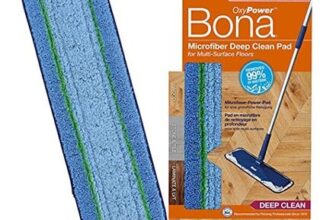 Bona OxyPower Microfibre Cleaning Pad for Floors, Fits Bona Mops