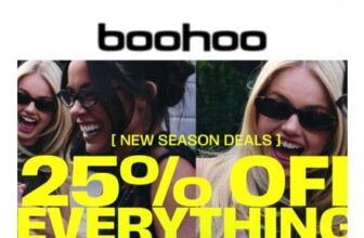 Boohoo New Season Sale – up to 25% off on Everything