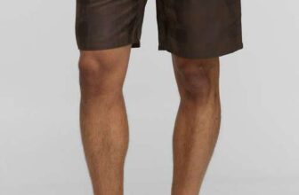BoohooMan Elasticated Waist Relaxed Fit Satin Textured Shorts – XS to L – Free Delivery With Code