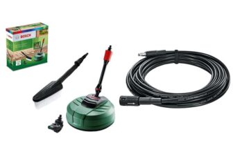 Bosch F016800611 Pressure Washer Home and Car Cleaning Kit with patio Cleaner, wash Brush and 90 degree nozzle 6m Extension Hose