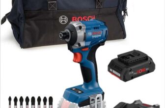 Bosch GDR 18V-215 18V Brushless Impact Driver, 8 Piece Impact Control Power Mixed Bit Set, 1x 4.0Ah ProCORE Battery, 1x Charger & Tool Bag