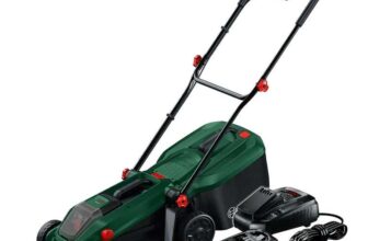 Bosch ROTAK18V-32 18V Brushless Lawnmower, 1x 4.0Ah Battery & Charger Free Grass Trimmer