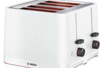 Bosch TAT3M141GB MyMoment Excite 4 Slice Toaster – White (Free C&C)