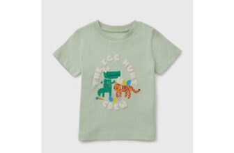 Boys Sage Easter Egg Hunt Crew Graphic T-Shirt (1-7yrs)