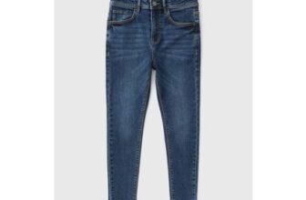 Boys mid Wash Denim Skinny Jeans (7-16yrs)