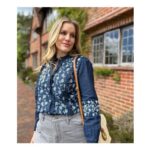 Brakeburn Embroidered Denim Blouse