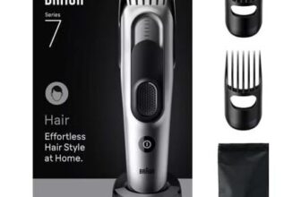Braun Hair Clipper Series 7, 5 Styling Tools, Lifetime Sharp Blade HC7590