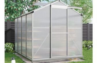 Breeins Backyard Greenhouse with Roof Vent