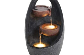 Breeins Outdoor Creative Egg Shape Water Feature Fountain Electric