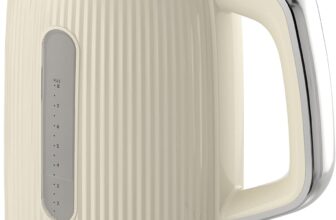 Breville Bold Vanilla Cream Electric Kettle 1.7L 3kW Fast Boil Cream & Silver Chrome VKT223