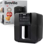Breville Halo Air Fryer Digital Large Air Fryer Oven 5.5 L Fry, Bake, Roast & Grill 1700 W Energy Efficient Black VDF126