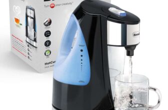 Breville HotCup Hot Water Dispenser 3kW Fast Boil 1.5L Energy-Efficient Gloss Black VKJ142